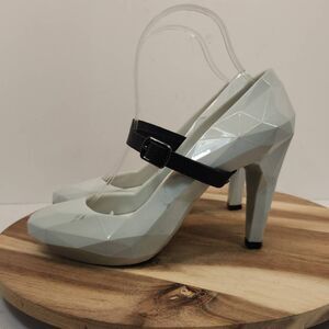UNITED NUDE Hybrid Heels Pearl White/Gray Women's Size EU 39 / US 8.5